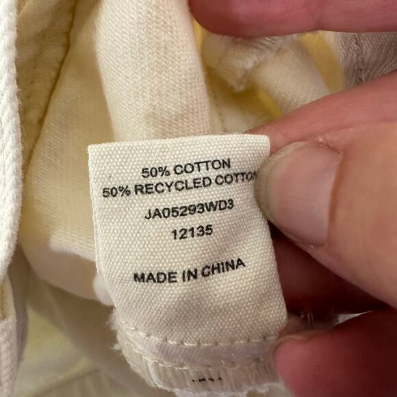 Meshki women’s denim jacket cream color heritage coastal grandma pockets - Picture 5 of 10